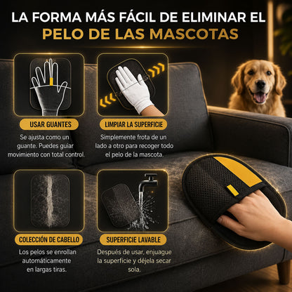 Manopla Quitapelos para Mascotas