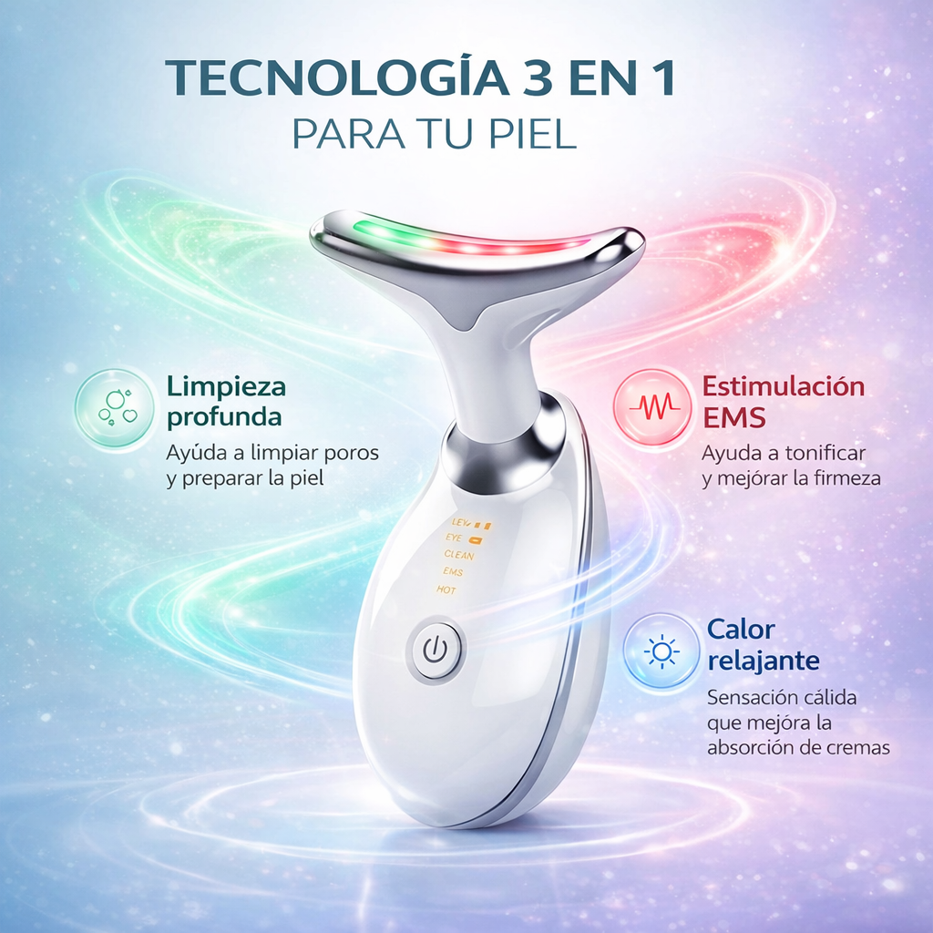 Masajeador Facial LED