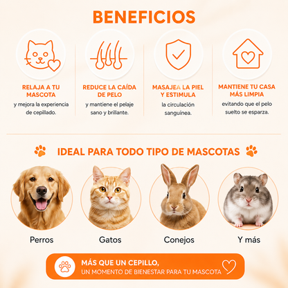 Cepillo Vaporizador para Mascotas