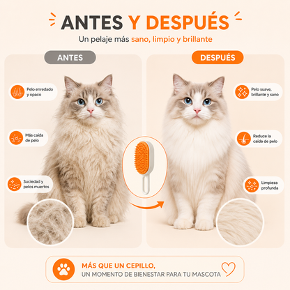 Cepillo Vaporizador para Mascotas