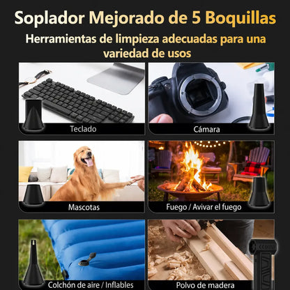 Mini Sopladora 5 Cabezales